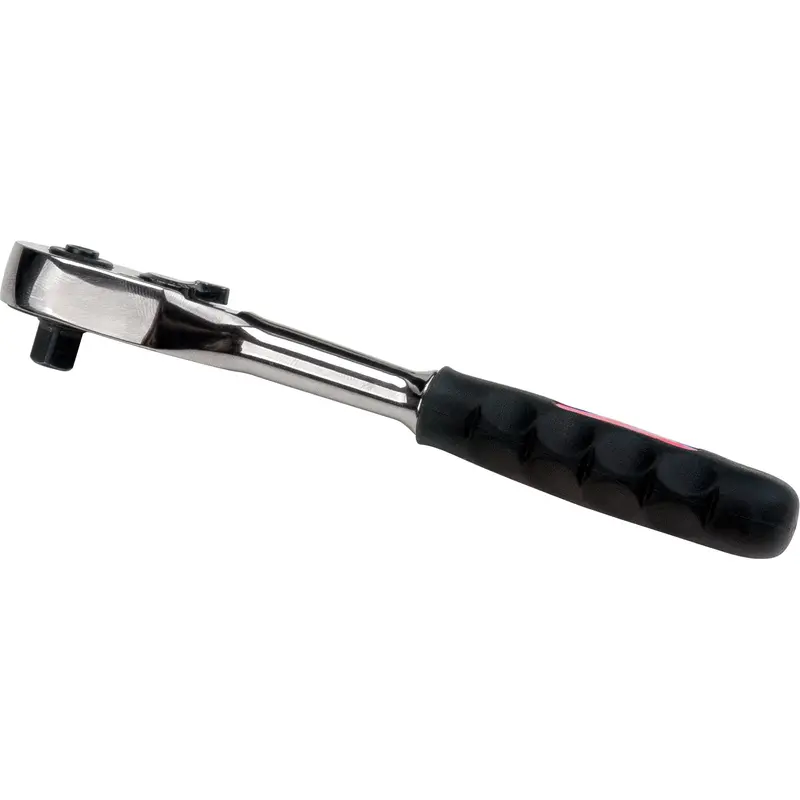 Quick-Release Rubber Grip Ratchet Wrench, 1/4" Drive, Rubber Handle 1