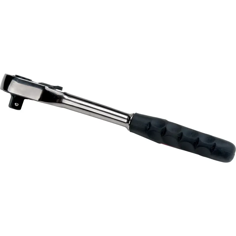 Quick-Release Rubber Grip Ratchet Wrench, 3/8" Drive, Rubber Handle 1