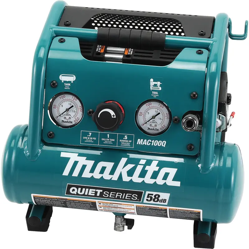 Quiet Series Air Compressor, Electric, 1 Gal. (1.2 Us Gal), 135 Psi, 120/1 V 1
