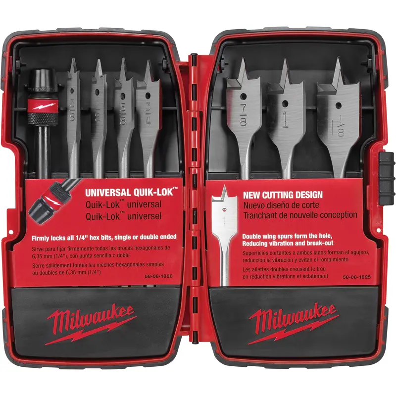 Quik-Lok™ Flat Boring Sets, 8 Pieces 1