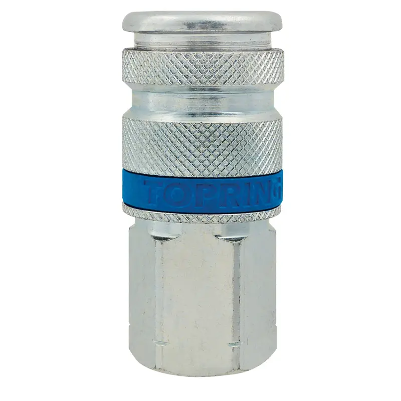 Quiksilver 1/4" Industrial High Pressure Couplers, Zinc Plated Steel 1