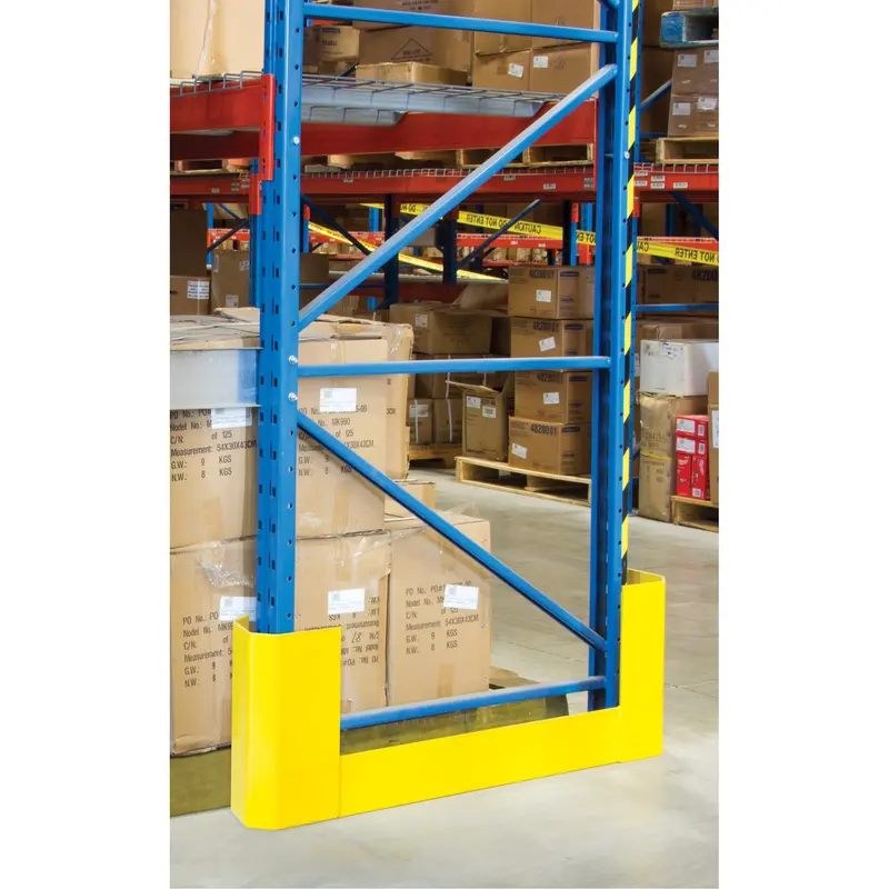 Racking Aisle Protectors, 3" W X 47" L X 16" H, Safety Yellow 1