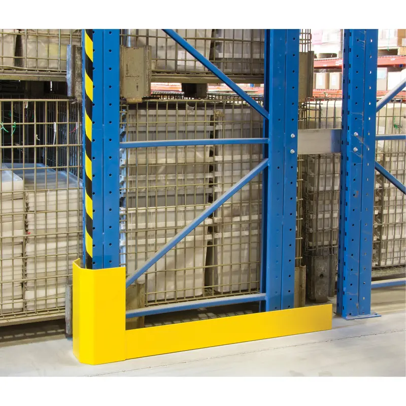 Racking Aisle Protectors, 3" W X 50" L X 16" H, Safety Yellow 1