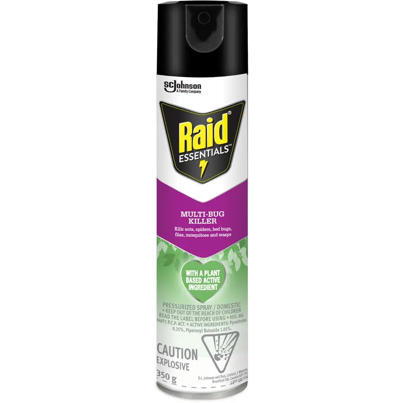 Raid® Essentials™ Multi-Bug Killer, 350 G, Aerosol Can 1