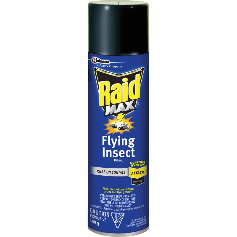Raid® Max® Flying Insect Killer, 500 G, Aerosol Can, Solvent Base 1