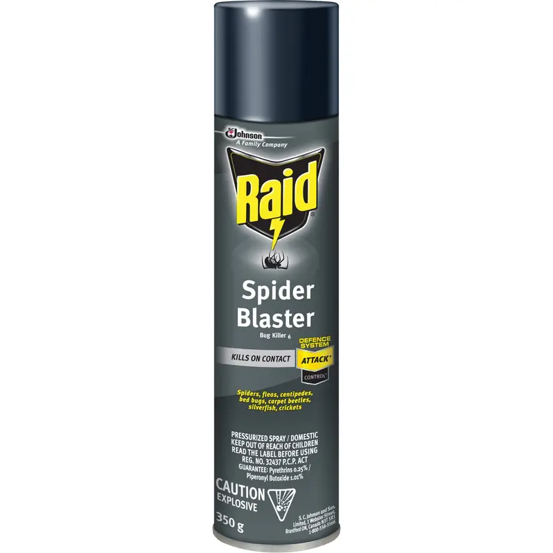 Raid® Spider Blaster Bug Killer Insecticide, 350 G, Aerosol Can, Solvent Base 1