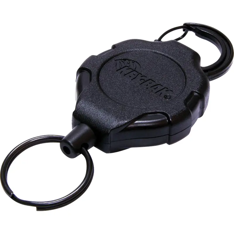 Ratch-It Locking Keychain, Plastic, 48" Cable, Carabiner Attachment 1