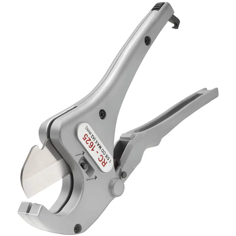 Ratchet Action Plastic Pipe & Tubing Cutter No.Rc-1625, 1/8" - 1-5/8" Capacity 1