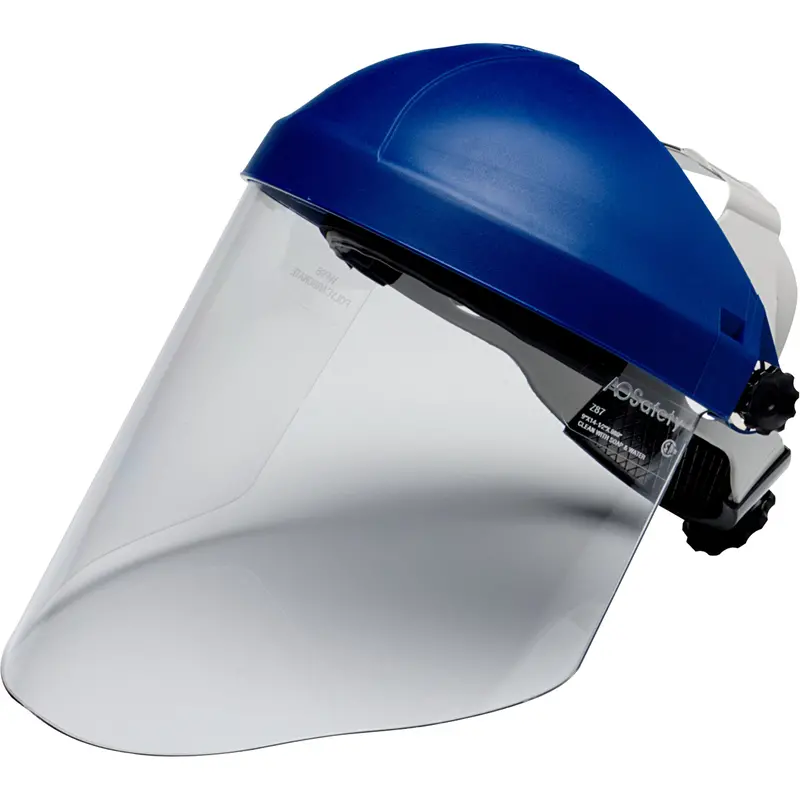 Ratchet Headgear With Faceshield, Polycarbonate, Ratchet Suspension 1