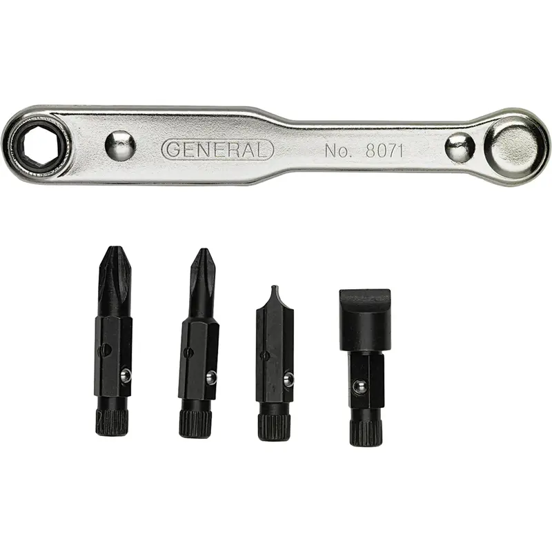Ratcheting Offset Screwdriver Set, 5 Pcs. 1