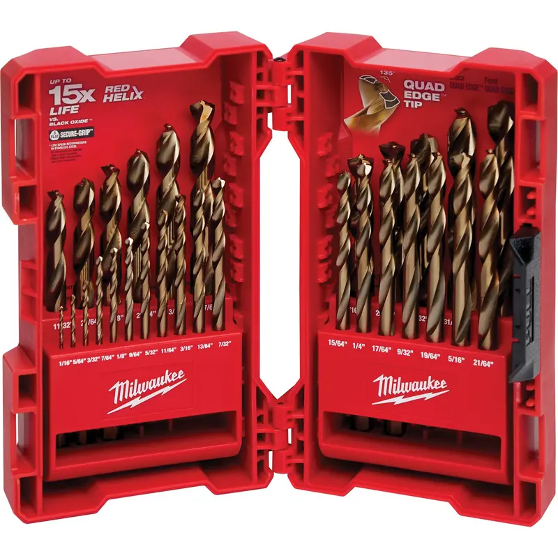 Red Helix™ Drill Bit Set, 29 Pieces, Cobalt 1