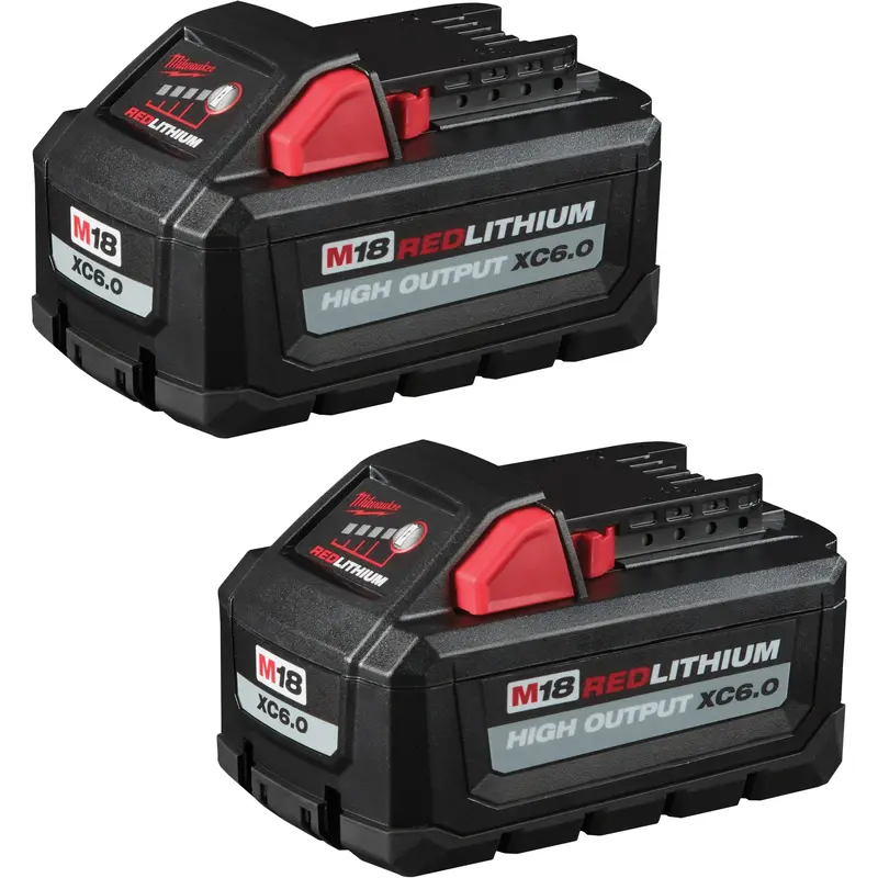 Redlithium™ High Output™ Xc6.0 Battery Packs, Lithium-Ion, 18 V, 6 Ah 1