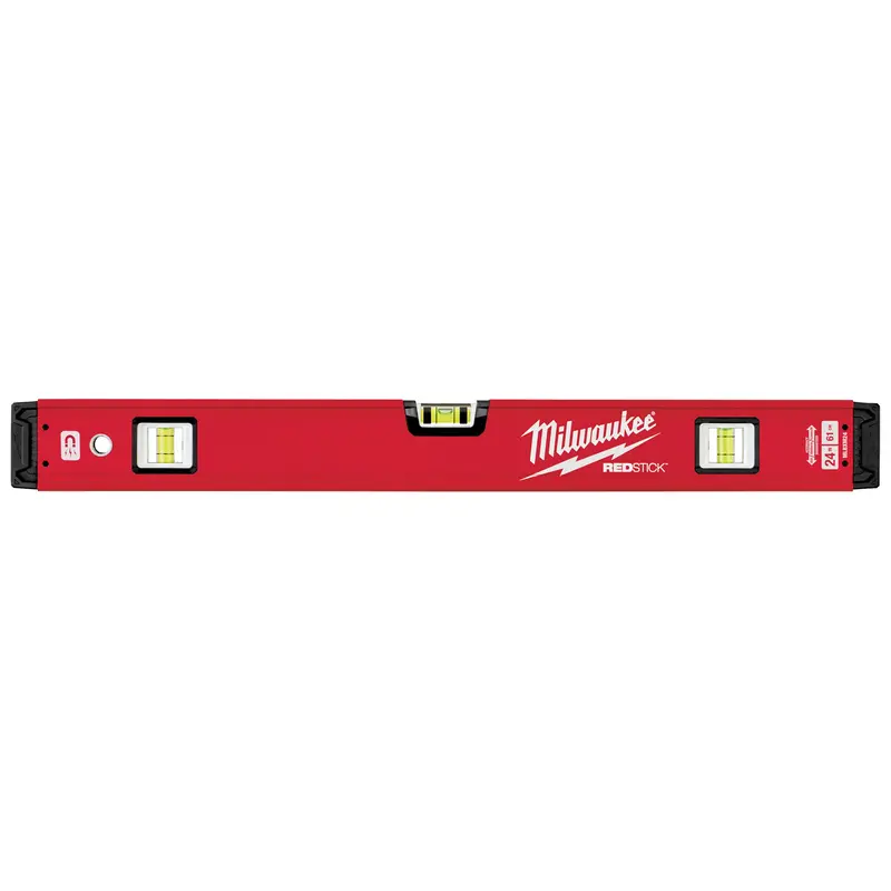 Redstick™ Level, Box, 2' L, Steel, 3, Magnetic 1