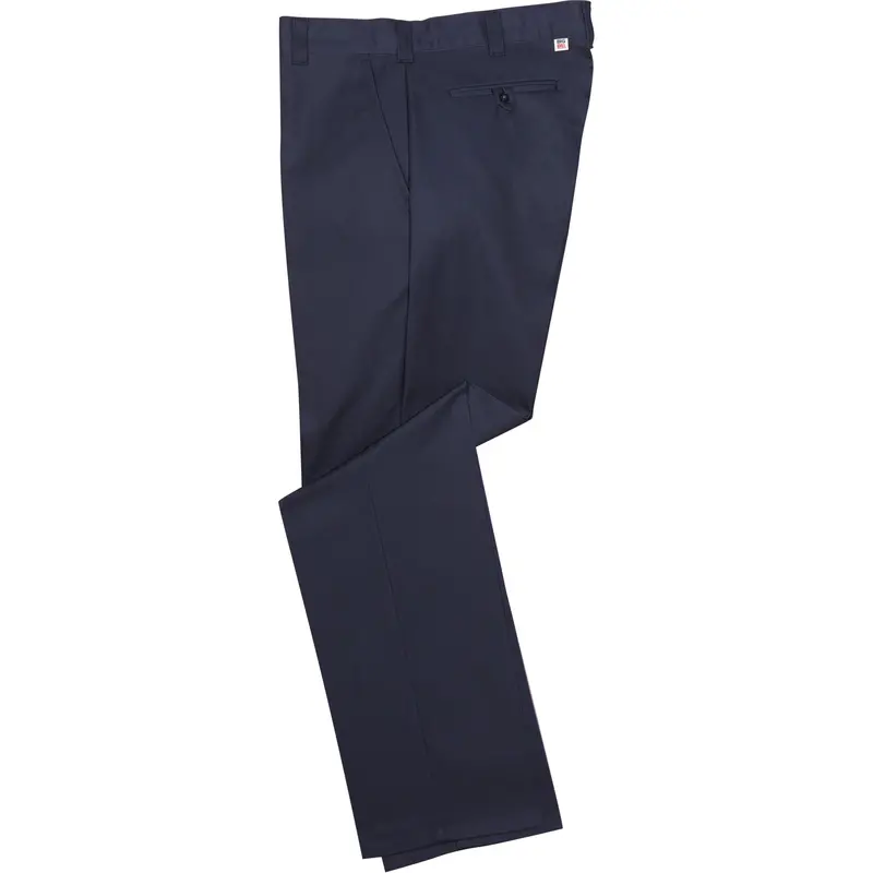 Regular Fit Twill Work Pants, Poly-Cotton, Navy Blue, Size 32, 32 Inseam 1