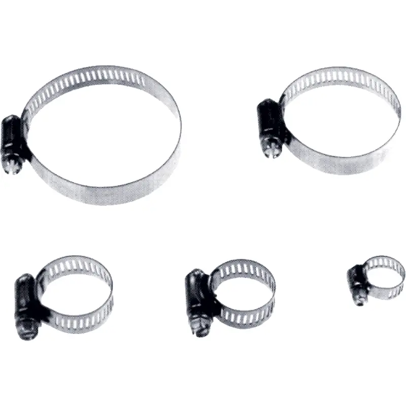 Reusable Zinc Plated Stainless Steel Clamp, Min Dia. 1/4", Max Dia. 5/8" 1