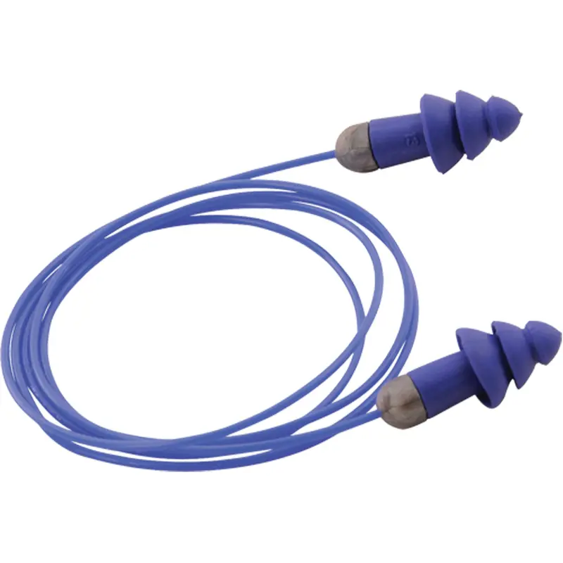 Rockets® Metal Detectable Reusable Earplugs, Corded, One-Size, Bulk - Plastic Case, 27 Nrr Db 1