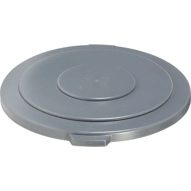 Round Brute® Tops, Flat Lid, Plastic/Polyethylene, Fits Container Size: 26-1/2" Dia. 1