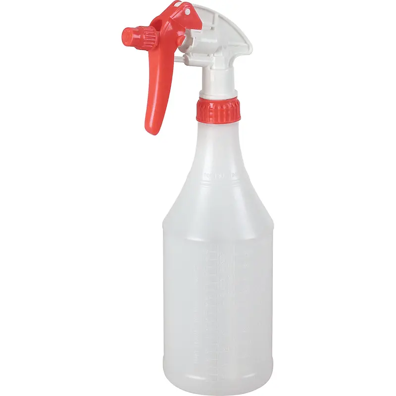 Round Spray Bottle With Trigger Sprayer, 24 Oz. 1