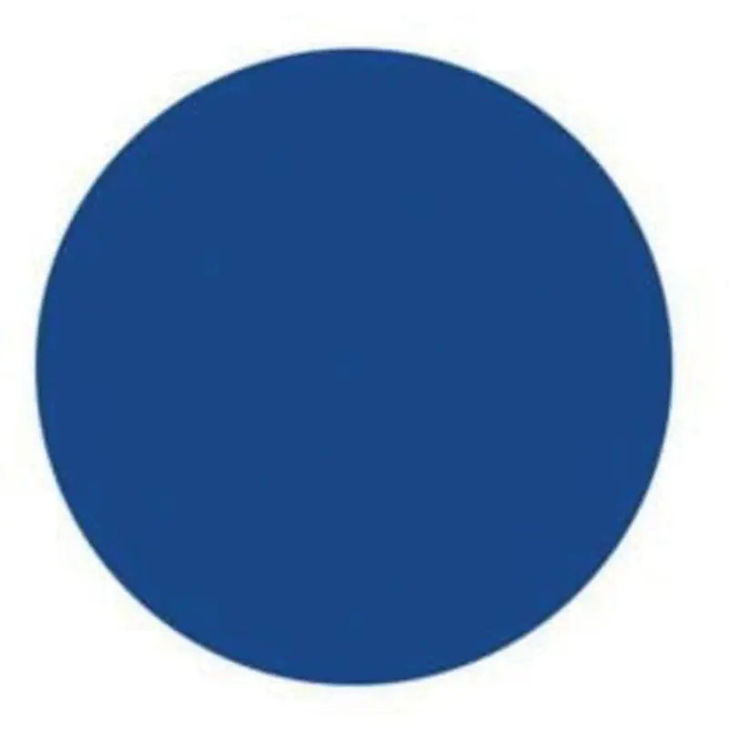 Round Write-On Labels, Circle, 3" L X 3" W, Blue 1