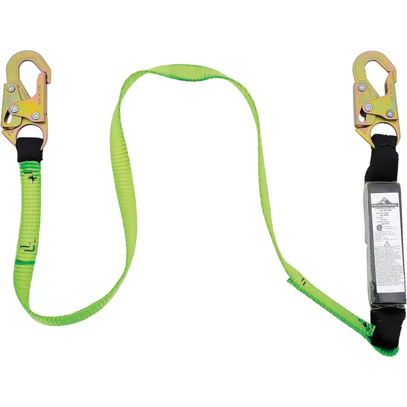 Sa-5400-6 Shock Absorbing Lanyard, 6', Snap Hook Center, Snap Hook Leg Ends, Polyester 1
