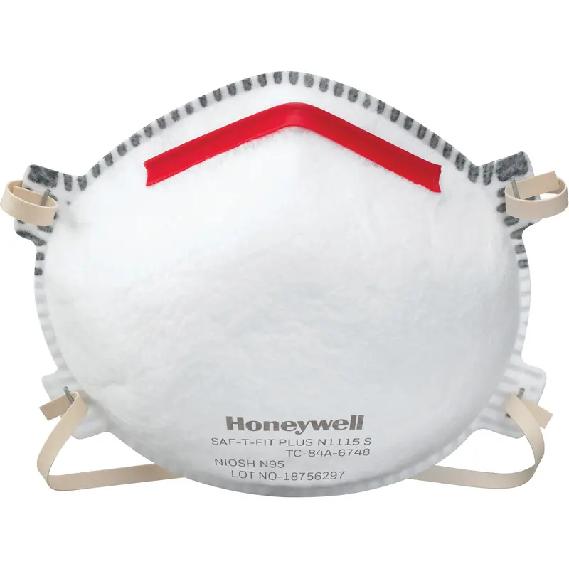Saf-T-Fit® Plus N1115 Particulate Respirators, N95, Niosh Certified, Large/Medium 1
