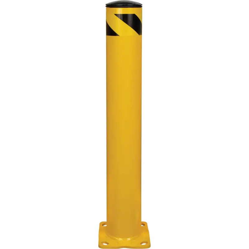 Safety Bollard, Steel, 36" H X 5-1/2" W, Yellow 1