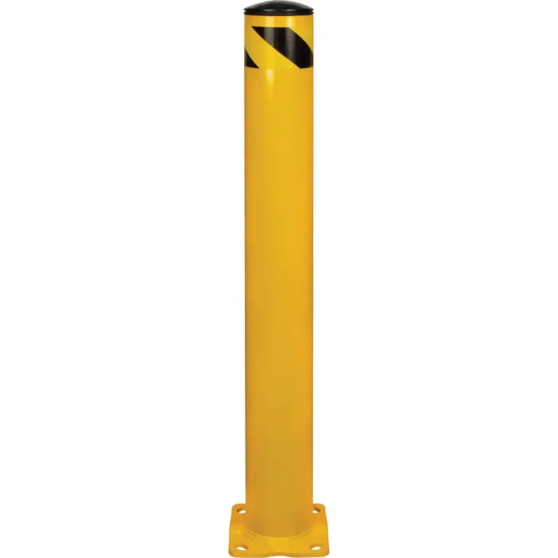 Safety Bollard, Steel, 42" H X 5-1/2" W, Yellow 1