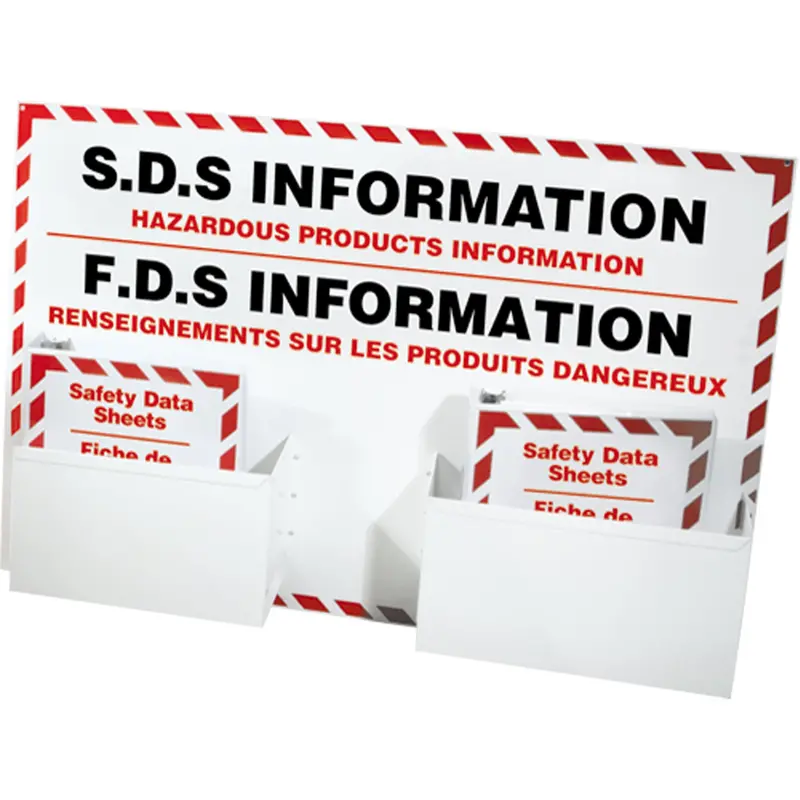 Safety Data Sheet Information Stations, English & French, Binders Included 1