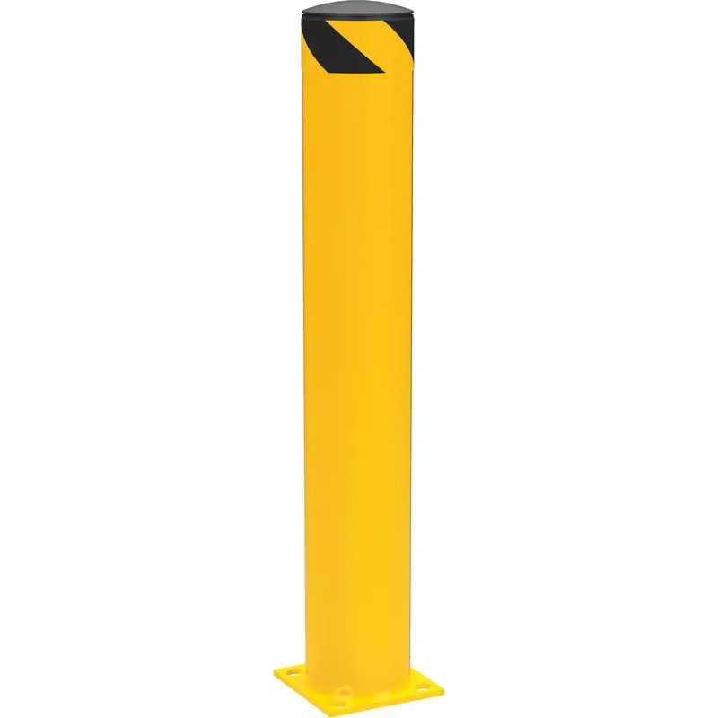 Safety Pipe Bollard, Steel, 42" H X 6-5/8" W, Yellow 1