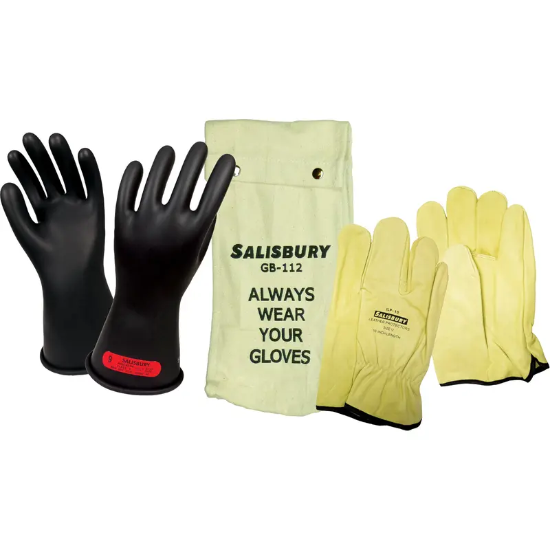 Salisbury™  Electrical-Insulating Glove Kit, Astm Class 0, Size 11, 11" L 1