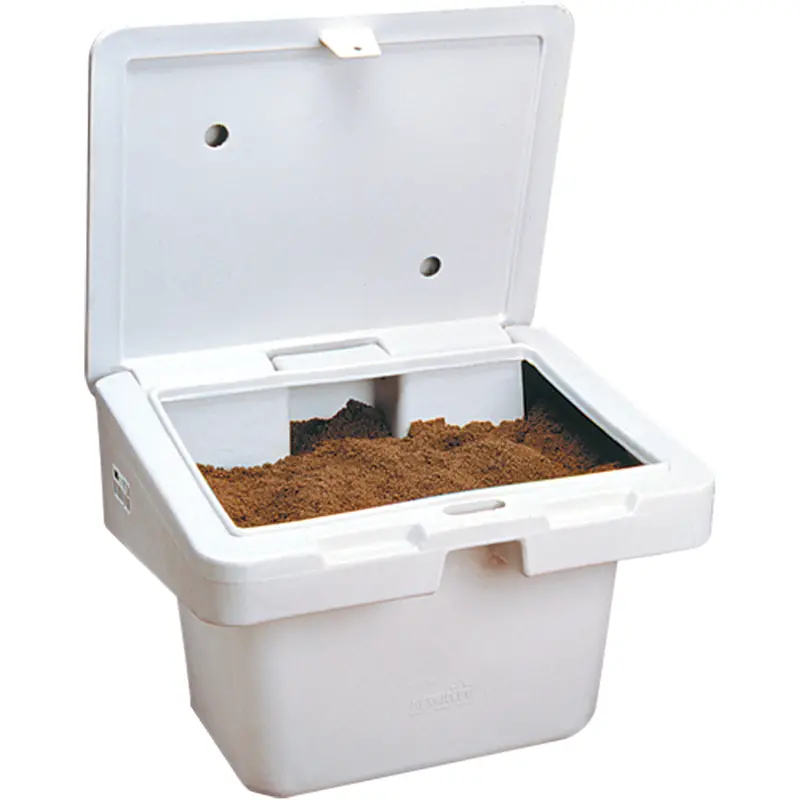 Salt Sand Container Sos™, With Hasp, 30" X 24" X 24", 5.5 Cu. Ft., Grey 1