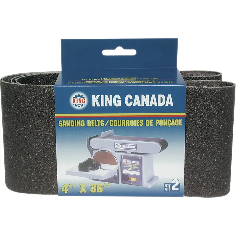 Sanding Belts, 4" W X 36" L, 80 Grit 1