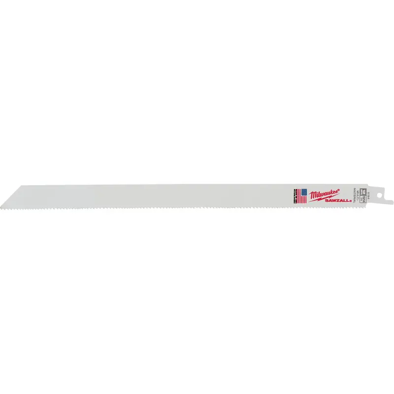 Sawzall® Reciprocating Saw Blade, Bi-Metal, 10/14 Tpi, 12" L 1