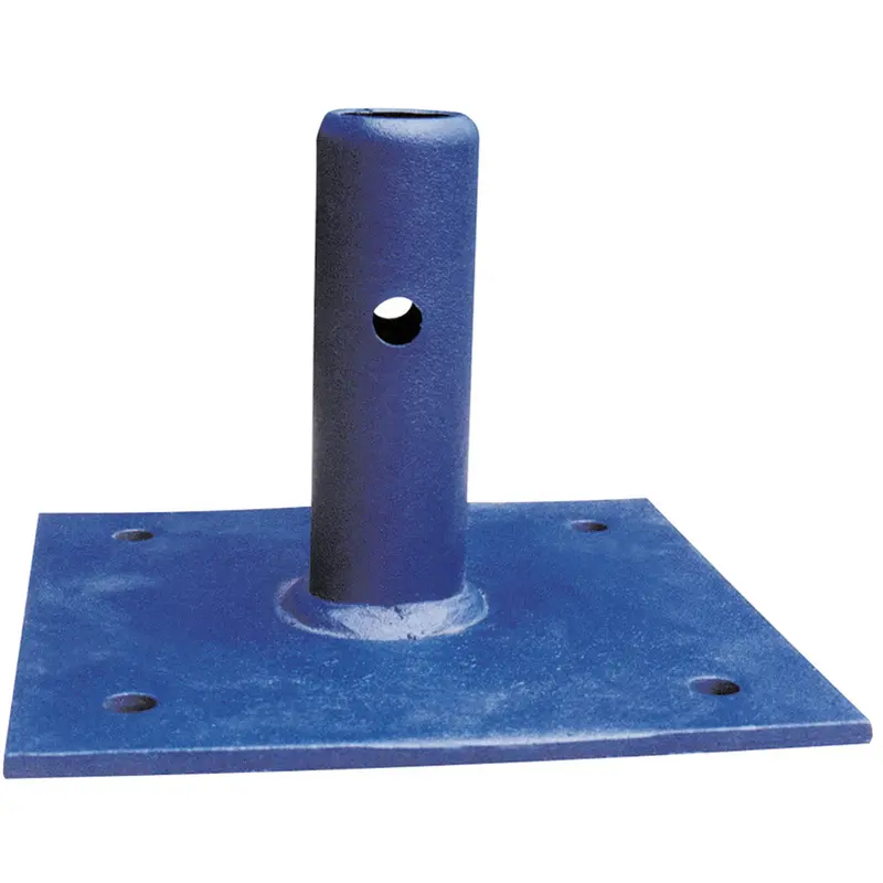 Scaffolding Accessories - Fixed Base Plate, Base Plate, 6" W X 6" H 1