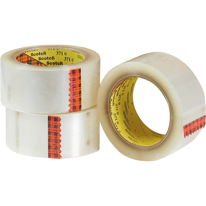 Scotch® Box Sealing Tapes 371, Hot Melt Adhesive, 2 Mils, 48 Mm (1-22/25") X 100 M (328') 1