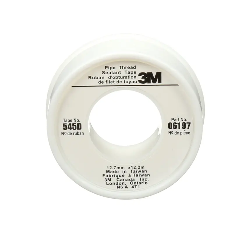 Scotch® Thread Sealant Tape, 480" L X 1/2" W, White 1