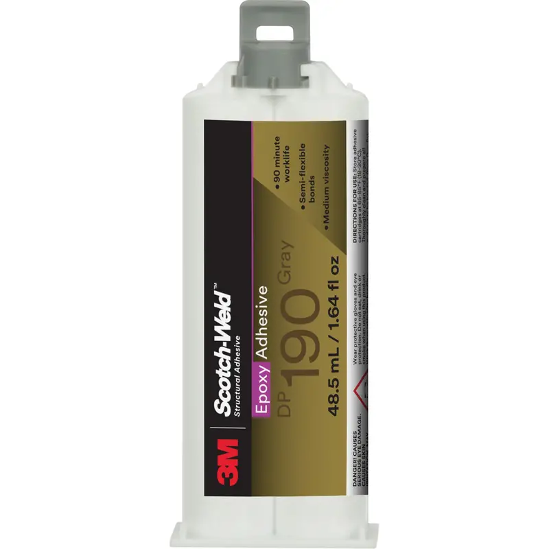 Scotch-Weld™ Epoxy Adhesive Dp190, 1.64 Fl. Oz., Cartridge, Two-Part, Grey 1