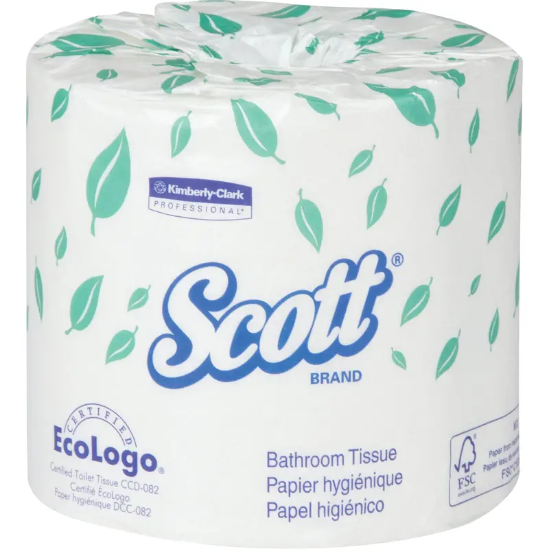Scott® Bathroom Tissue, 2 Ply, 550 Sheets/Roll, White 1