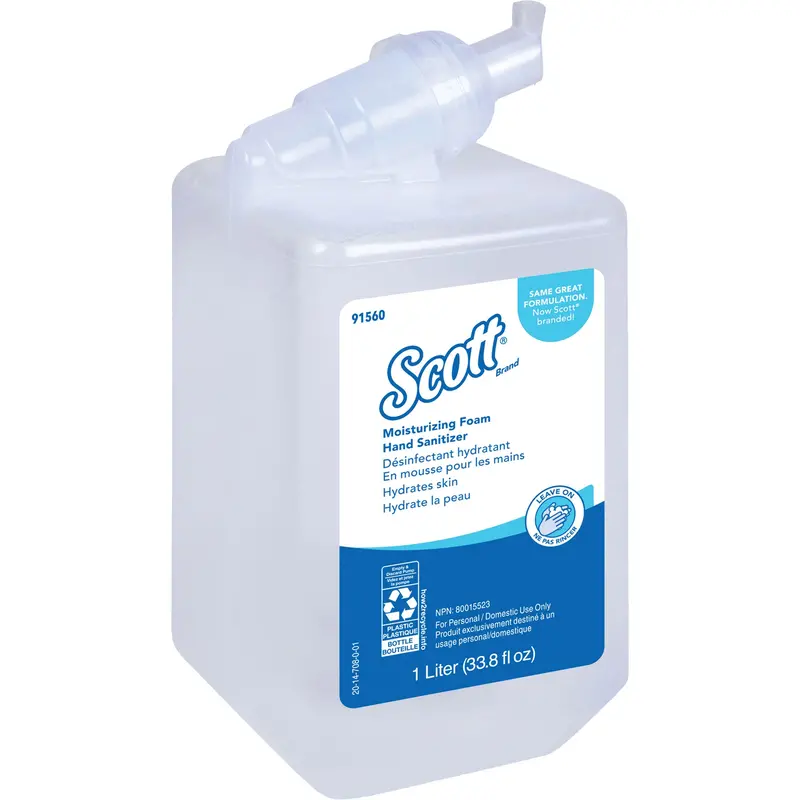 Scott® Pro™ Moisturizing Foam Hand Sanitizer, 1000 Ml, Cartridge Refill, 62% Alcohol 1