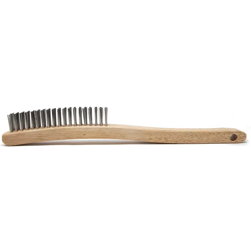 Scratch Brush, Stainless Steel, 4 X 19 Wire Rows, 13-11/16" Long 1