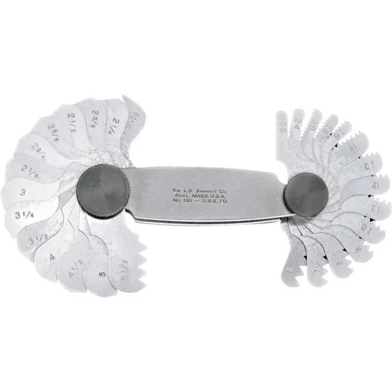 Screw Pitch Gauges - V, Unified, American National - 60° Threads 1