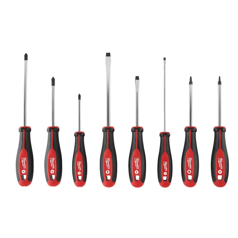 Screwdriver Set With Square Drive, 8 Pcs., Magnetic 1