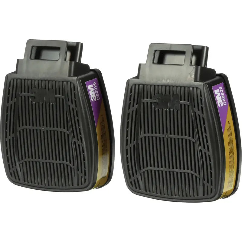 Secure Click™ Respirator Cartridge & Filter, Combination Gas/Vapour Cartridge And Particulate Filter, Multi-Gas/Vapour/P100 1