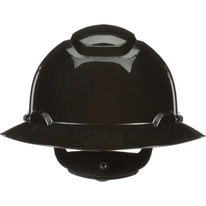 Securefit™ H-800 Full Brim Hardhat, Ratchet Suspension, Black 1