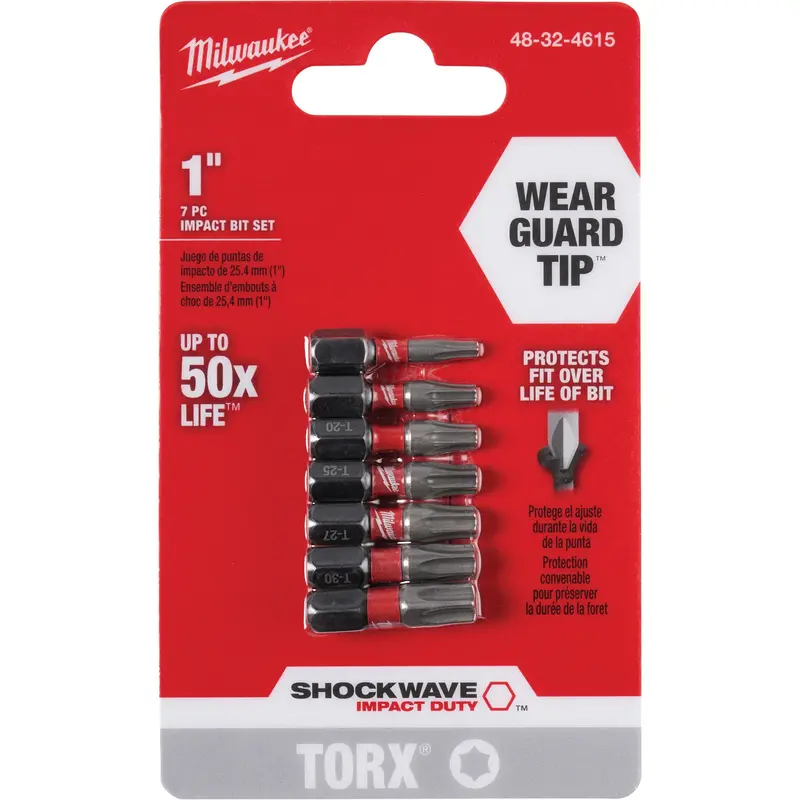 Shockwave™ 1" Impact Duty™ Torx® Bit Set 1