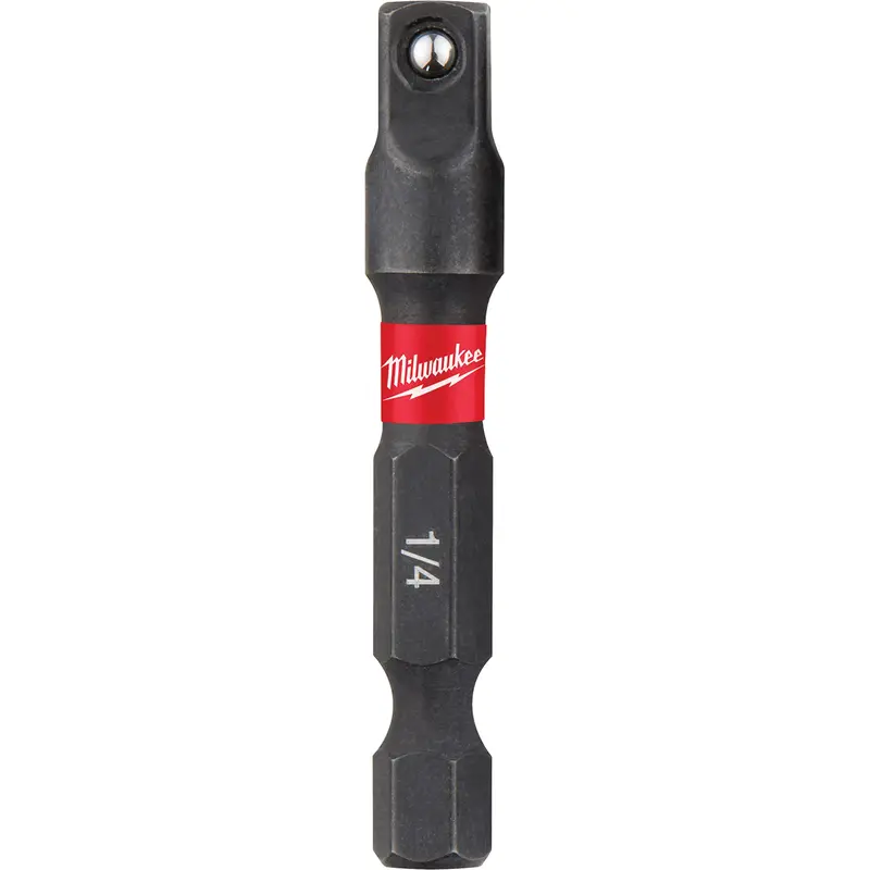 Shockwave™ Impact Driver Socket Adapters, 1/4" Drive Size, 1/4" Male Size, Ball, 1-7/8" L 1
