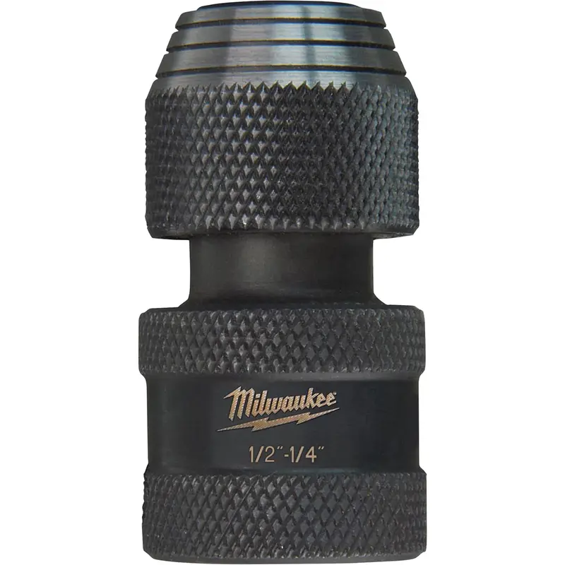 Shockwave™ Impact Driver Square To Hex Socket Adapter, Impact, 1/4" Drive, 1/2" Socket, 1.875" L 1