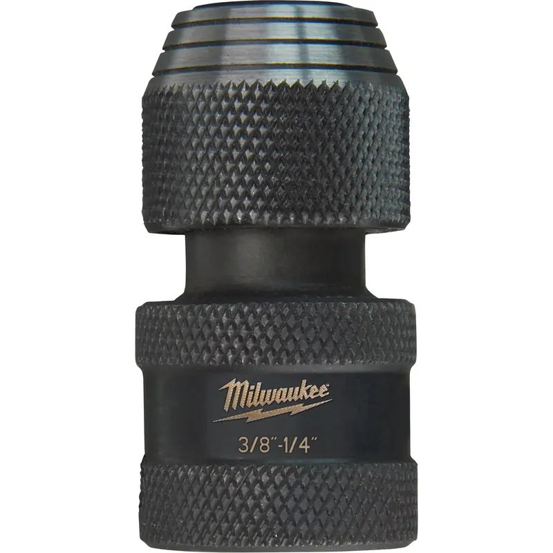 Shockwave™ Impact Driver Square To Hex Socket Adapter, Impact, 1/4" Drive, 3/8" Socket, 1.875" L 1