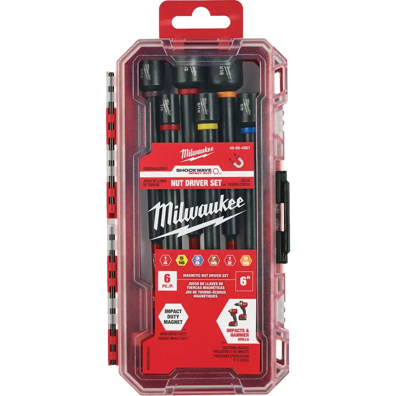 Shockwave™ Impact Duty™ 6" Nut Driver Set, 6 Pcs., Magnetic 1