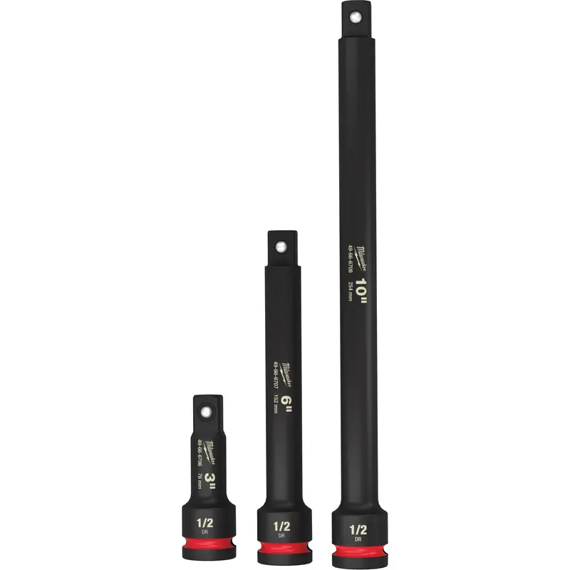 Shockwave™ Impact Duty™ Socket Extension Set, Impact, 1/2" Drive, 3"/6"/10" L 1